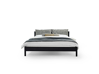 Möller Design Bett Liv 180 x 200 cm, BS , Eiche schwarz gebeizt, KT: 90 cm, Bezug: Sunniva 2 by Fanny Aronsen 242 Möller Design Bett Liv 180 x 200 cm, BS , Eiche schwarz gebeizt, KT: 90 cm, Bezug: Sunniva 2 by Fanny Aronsen 242
