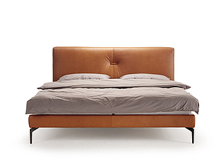 Möller Design Bett Thread 200 x 200 cm, Kopfteilhöhe 71cm, Bezug: Leder Cortone PG 7 Möller Design Bett Thread 200 x 200 cm, Kopfteilhöhe 71cm, Bezug: Leder Cortone PG 7